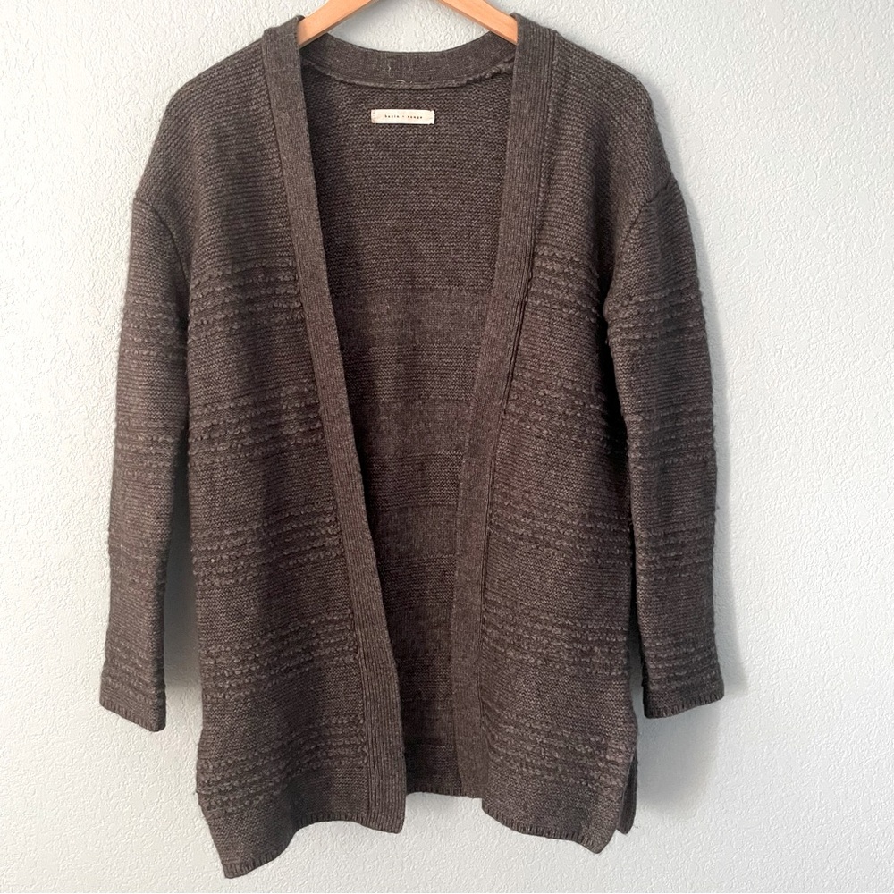 Basin + Range Open Cardigan Wool Angora Blend Sweater
